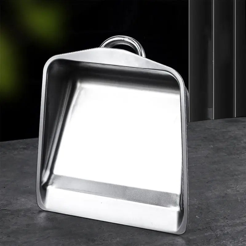 Stainless Steel Dustpan Wide Small Dustpan Heavy Duty Sweepers Portable Metal Sweepers Household Cleaning Tools for Indoor