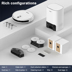 Arnagar S10 Robot Vacuum Cleaner Auto Empty Dust Collection Sweep Mop 4000Pa 2550mAh Low Noise APP Control for home cleanning