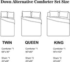 2-Pieces Gray Geometric Polyester Twin Bedding Comforter Set