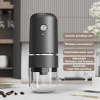 2024 New Electric Coffee Bean Grinder Ceramic Grinding Core Wireless Adjustable Automatic Electric Coffee Grinder Handheld Home