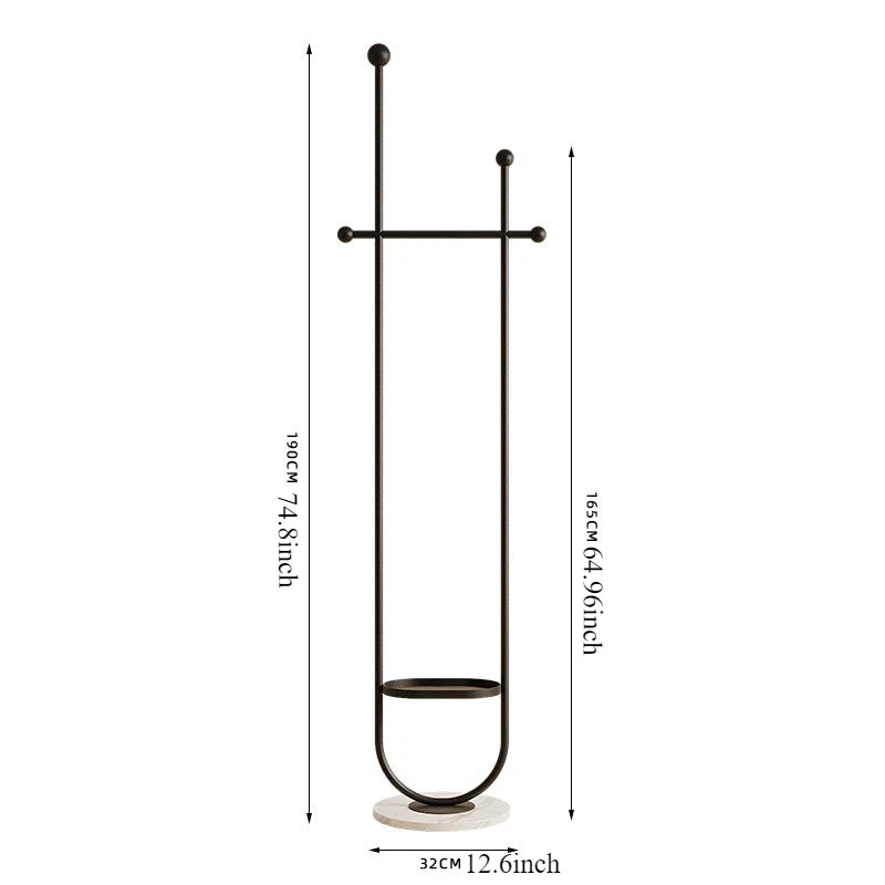 Stand Portable Clothes Rack Bedroom Floor Holder Clothes Hanger Hat Rack Home Modern Perchero De Pie Clothing Store Furniture