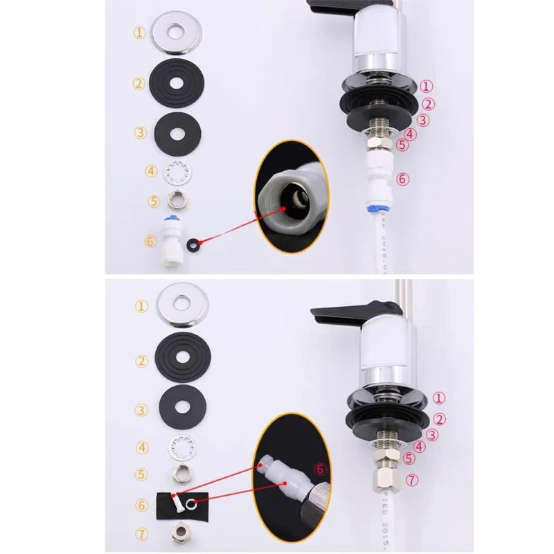 Kitchen Faucet Drinking Water Purifiers Faucet Stainless Steels Sink Filter Tap Water Filtrations Faucet Easy to Install