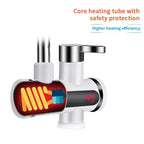 saengQ Electric Water Heater 220V Kitchen Faucet Tankless Instant Heating Water Tap Flowing Heated Mixer Digital Display
