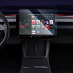 For Tesla New Model Y Juniper 2025 Launch Model 3 Highland 2024 Tempered Glass Screen Protecor Full Covered Soft Black Frame