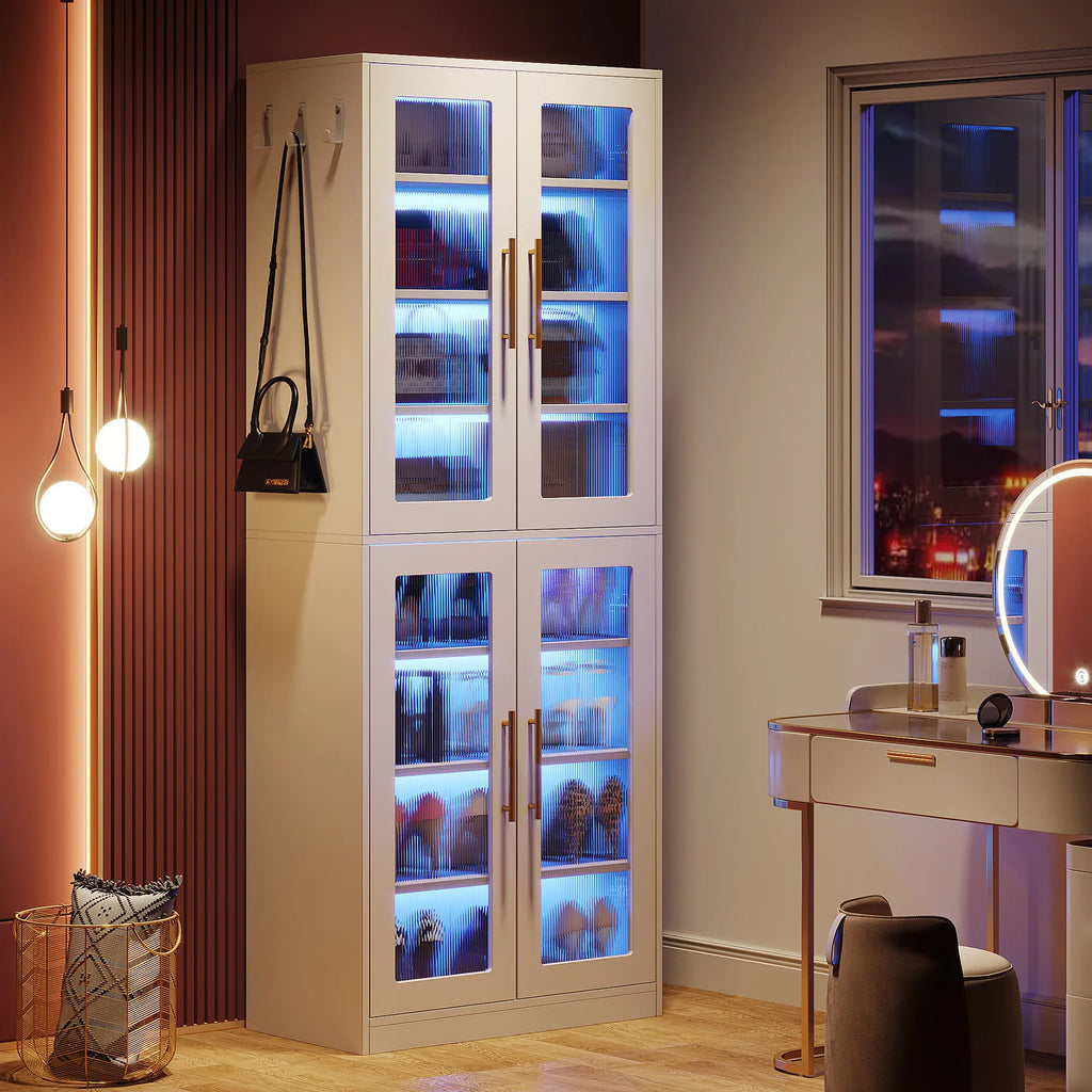Modern 8-Tier Shoe Cabinet