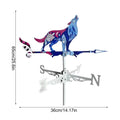 Metal Rooster Weathervane Yard Garden Barn Ornament Weather Vane Roof Weather Vanes Outdoor Animals Decorations Garden Art Decor