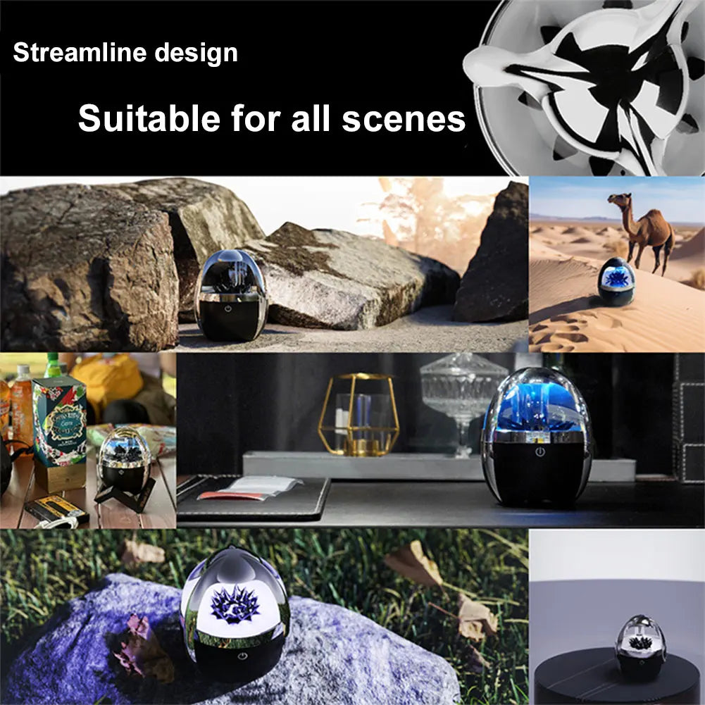 Ferrofluid Speaker with 4-Color Adjustable Light BT 5.0 Wireless Speaker Dancing Ferrofluid BT Speaker for Home Office Decor