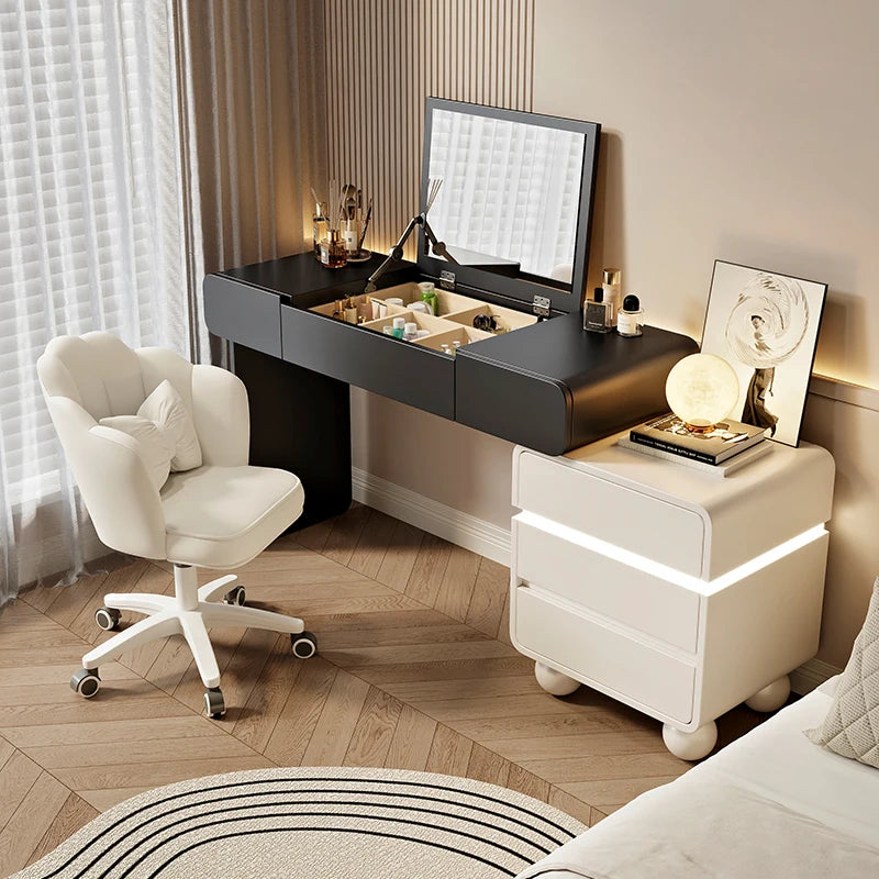 Vintage Trendy Vanity Dresser Modern Nordic Italian Unique Makeup Table Minimalist Elegant Aesthetic Vestidores Hotel Furniture