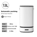 13L Smart Trash Can Large Capacity Rubbish Bathroom Garbage Electric Dustbin Home Kitchen type Automatic Packing Trash Can