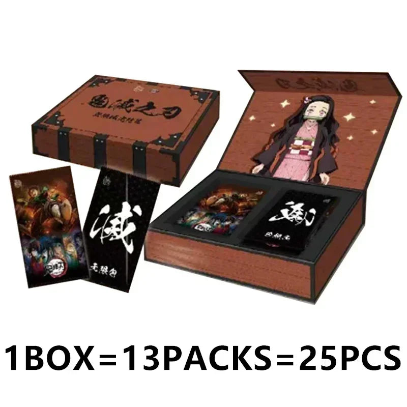 Douqu Original Demon Slayer English Version Trading Card Full Series Anime Collection Card Board Game Children's Toys Gift
