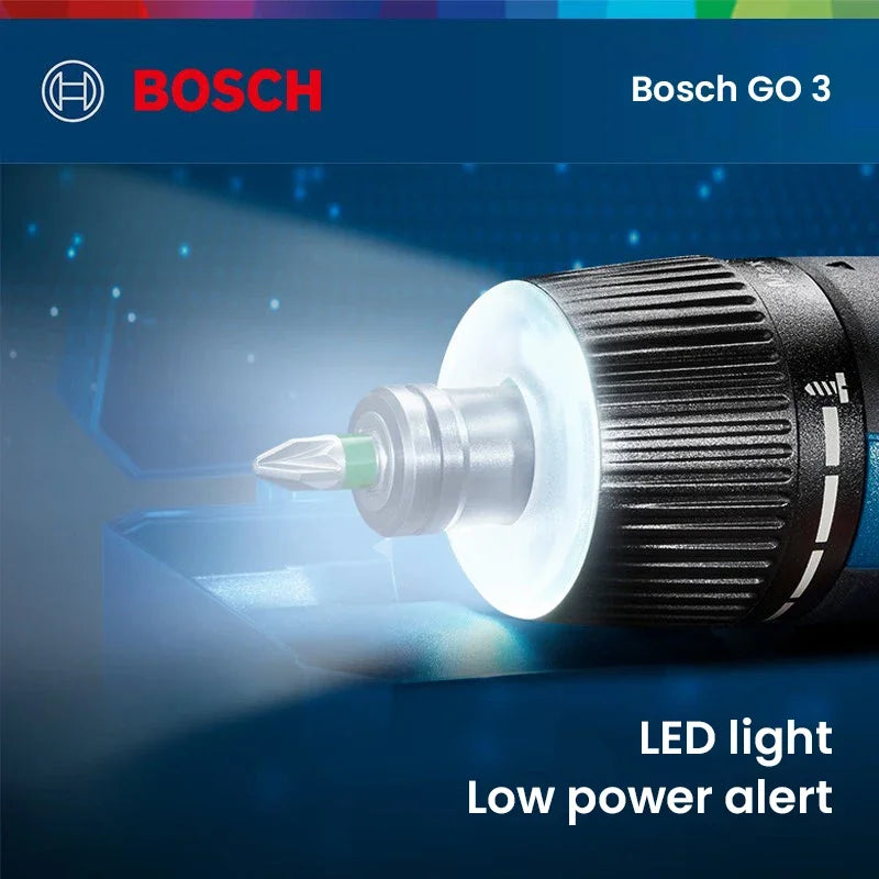 BOSCH Go 3 Electric Screwdriver Bosch GO Professional Smart Screwdriver Rechargeable Hand Drill Multi-Function Power Tool