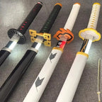 104cm Demon Slayer Bright Katana LED Light Sword Kimetsu No Yaiba Anime Cosplay Prop Real Size Japanese Katana Samurai Sabre
