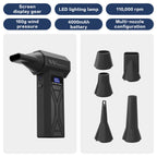 Turbo Jet Blower 9900000RPM 4-Gear Adjustment Portable Air Blower LED Lighting Battery Display Cordless Compressed Air Duster
