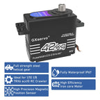 GXservo QY3242BLS 42KG Brushless Motor 180 Degree Metal Gear Digital Servo for RC 1/8 1/10 1/12 crawler car