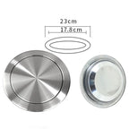Stainless Steel Flush Recessed Built-in Balance Swing Flap Lid Cover Trash Bin Garbage Can Kitchen Counter Top