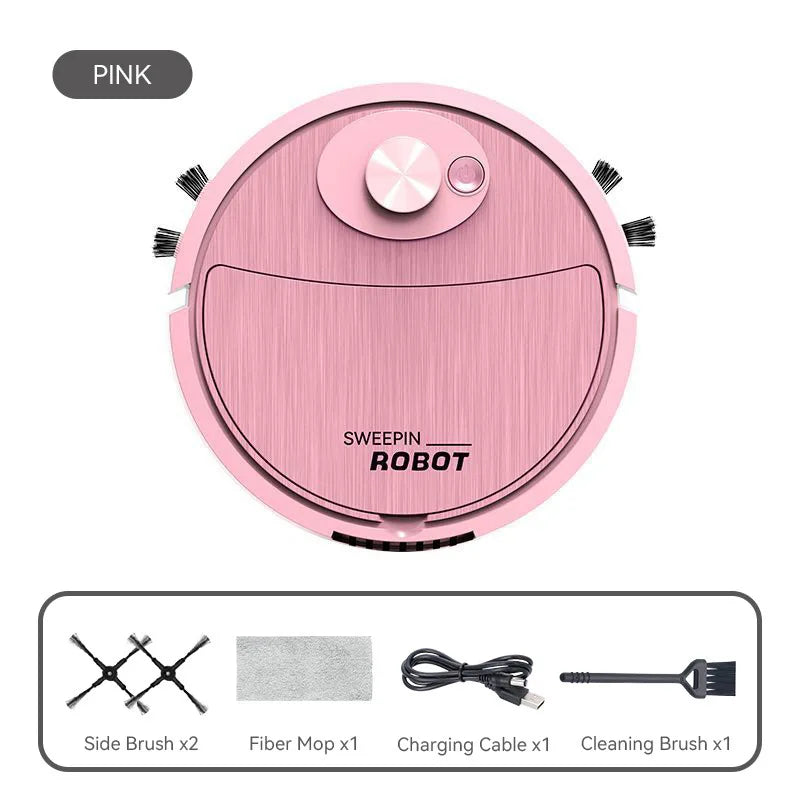Vacuum Cleaner USB Charging Sweeping Robot Mop Machine Pet Hair Hard Floor Carpet Home Smart Sweeping Suction Cleaning Appliance