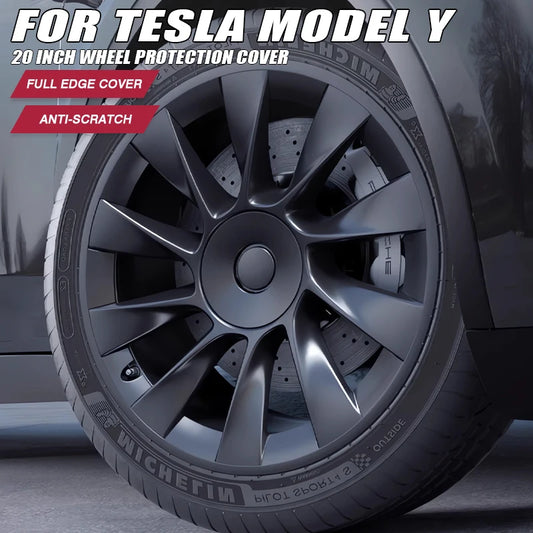YIKUN For Tesla Model Y 20 Inch 4PCS Rim Wheel Hub Protection Rims Pat