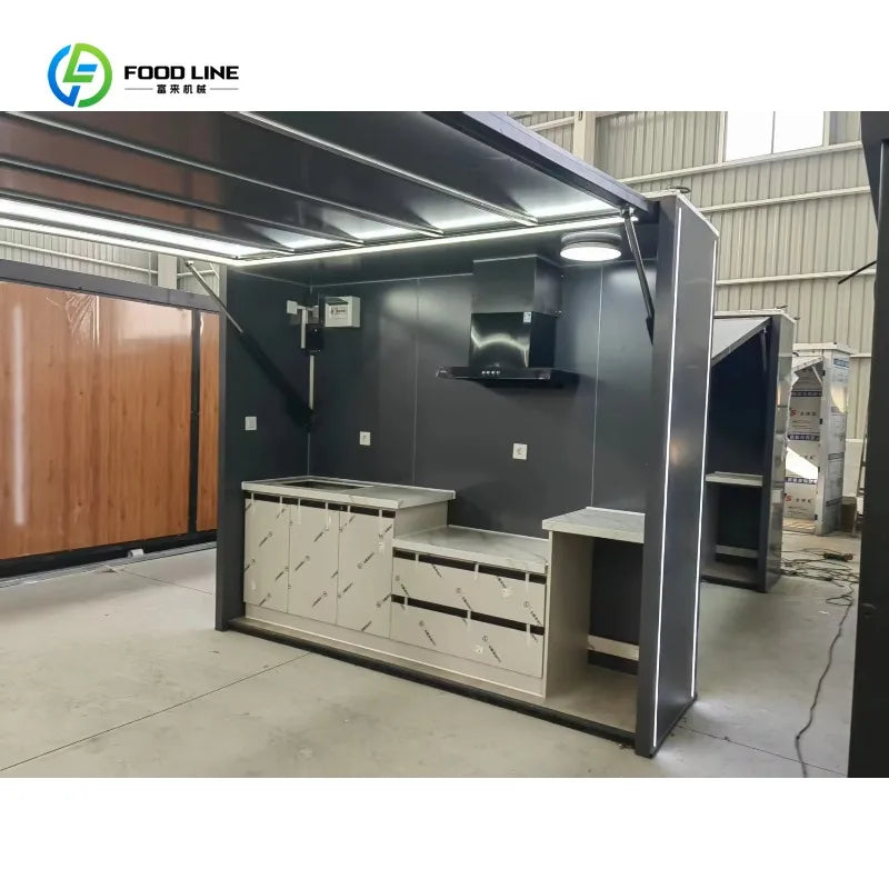 Customized Weatherproof Outdoor Kitchen With Grill Fridge And Stone Top For Home Garden Backyard Party & Commercial Catering Use