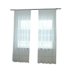 1PC Striped Sheer Curtains for Living Room Bedroom Tulle Curtains for Room Kitchen Decoration Window Treatments Drapes 100x270CM