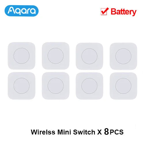 Aqara Sensor Smart Wireless Mini Switch Key Zigbee Connection Remote One Key Control Button Home Security Mijia Mihome Homekit