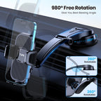 TOPK Universal Car Phone Holder Dashboard Mount for iPhone Android 360