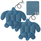 3Pcs Turtle Shape Tub Scum Absorber Versatile Reusable and Washable Hot Tub Sponge for Swimming Pool and Spa Keeping Water Clean