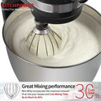 6 Wire Whisk Attachments Compatible with KitchenAid 5Plus-6Quart Mixer, Bowl Lift Stand Mixer Accessories, 6-Quart Stainless Ste