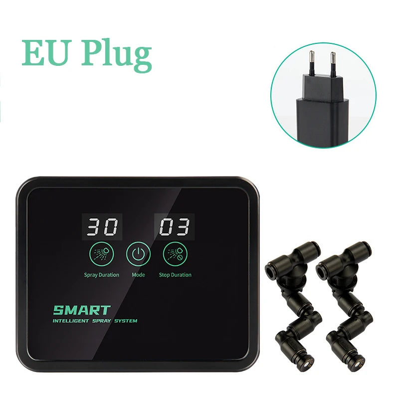 Intelligent Reptile Fogger Terrariums Humidifier Electronic Timer Automatic Mist Rainforest Spray System Kit Sprinkler Control