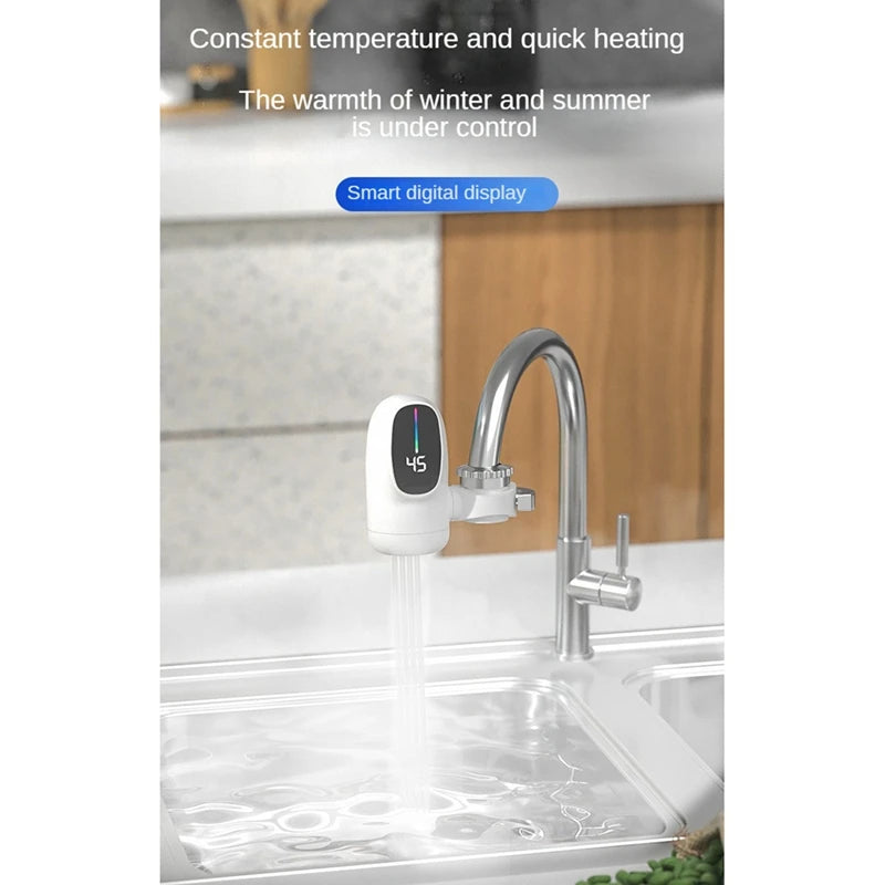 DIDI 3000W Instant Electric Hot Water Heater Faucet Digital Display Heating Tap Water Heater For Bathroom Faucet
