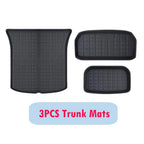 Car Floor Mats For Tesla Model Y Juniper 2025 LHD RHD Model Y All Weather Floor Liners Anti-slip Trunk Mat Cargo Liners