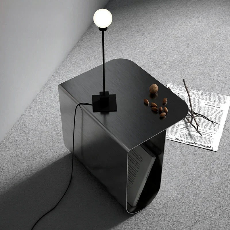 Nordic Metal Creative Sofa Side Table Coffee Table Living Room Modern Bedroom Light Luxury Storage Bedside Table Small Tables