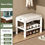 Shoe changing stool, home entrance shoe rack, can sit, in door shoe stool, solid wood shoe cabinet, living room entrance storage