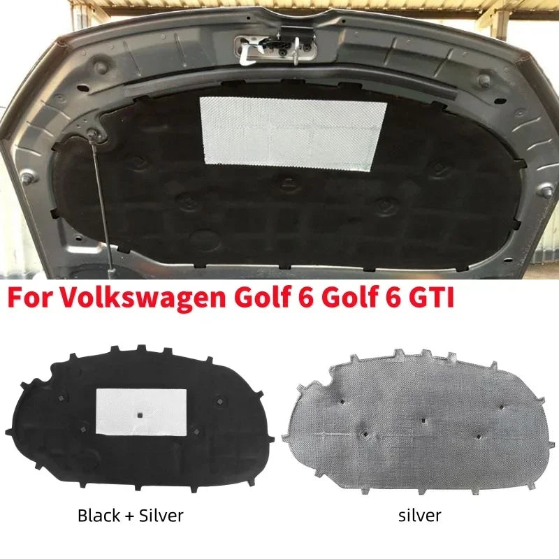Car Front Hood Engine Soundproof Cotton Hood Sound Insulation Pad Cover with Buckle For Volkswagen Golf 6 VW Golf 6 Gti