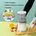 Portable USB Charging Juicer Kitchen Fruit Juicer Blender Household Small Orange Juice Pulp Juice Separator Squeezer