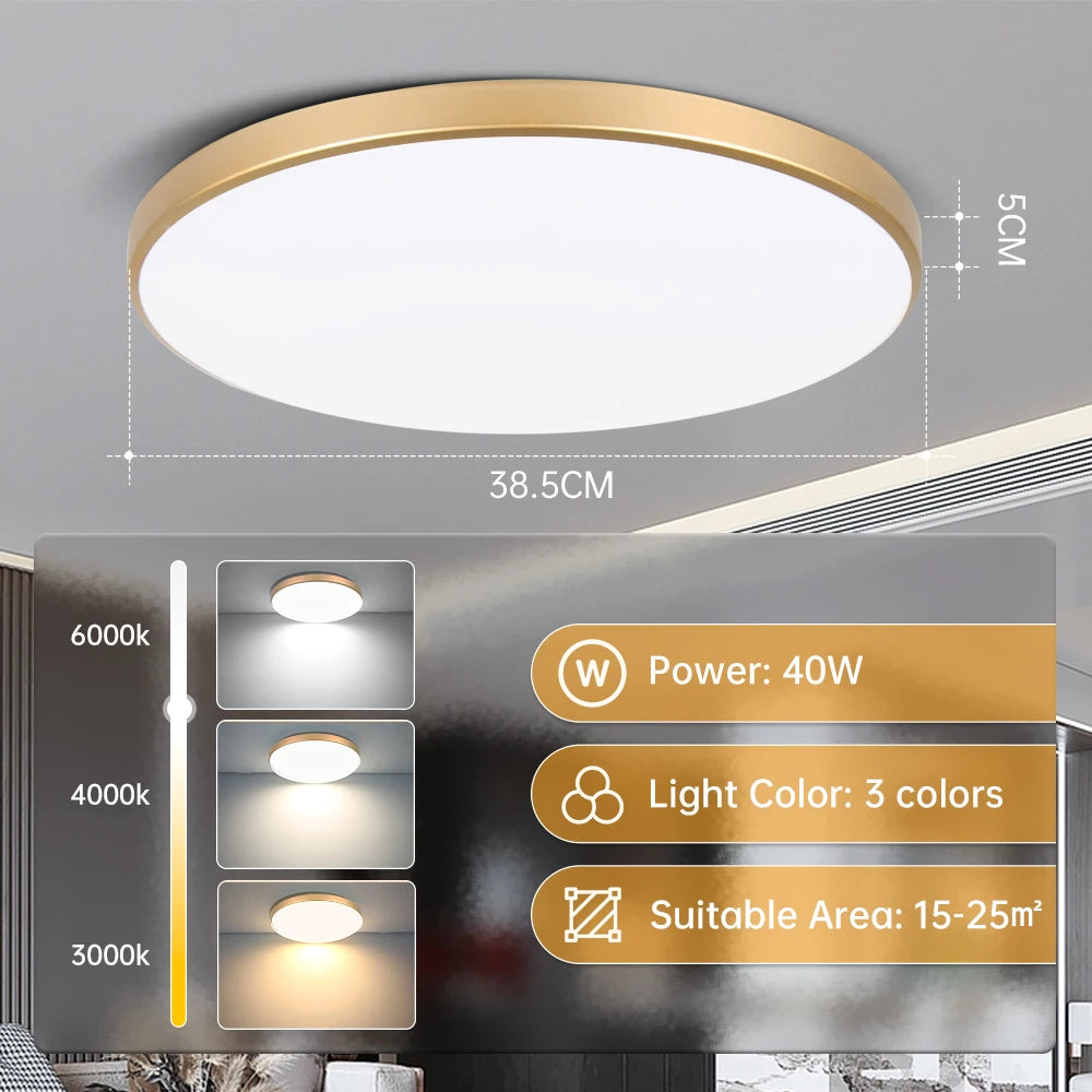 Smart LED Ceiling Light with Remote Control