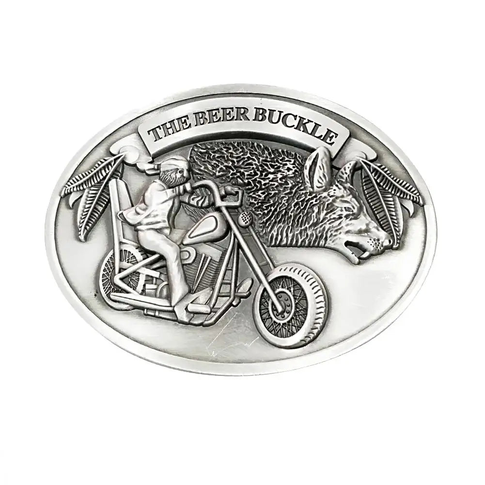 Portable Bar Metal Beer Head Belt Funny Bottle Buckle for Outdoor Drinking Camping Picnic Wine Can Holder Party Funny Decoration