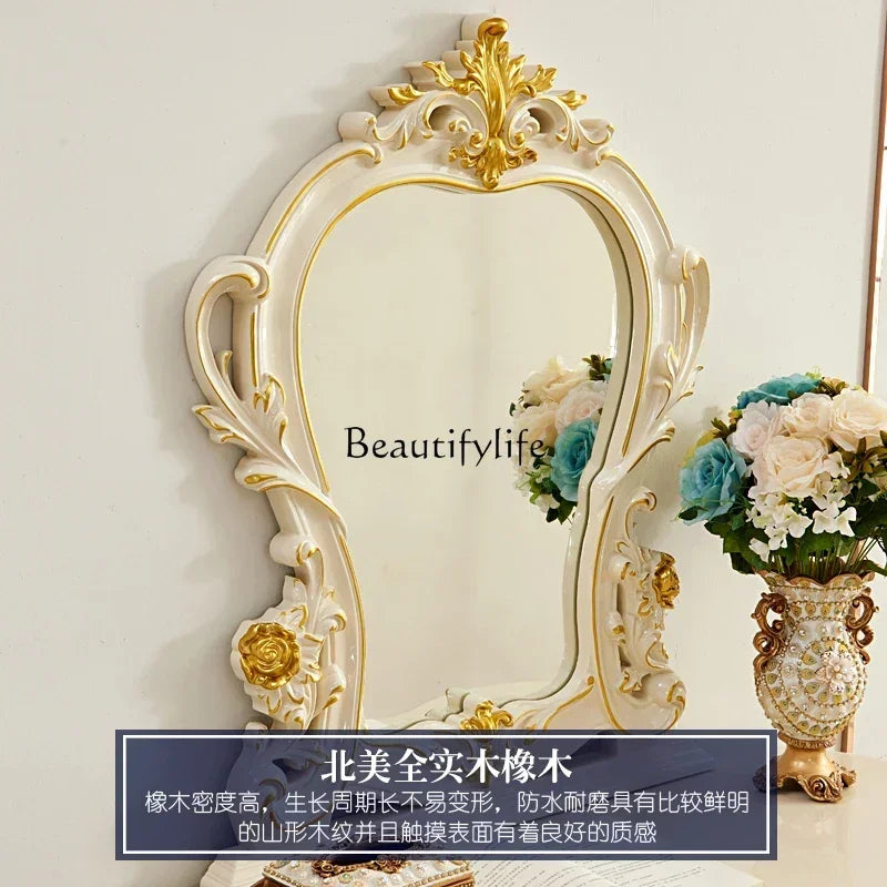 FG11European dresser, American luxury bedroom storage cabinet integrated champagne gold small dressing table