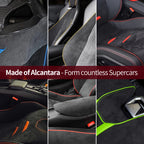 For Tesla Model 3 Y 2020-2023 Made of Alcantara Door Handle Panel Trim Cover Door Sticker Styling Decoration Interior Accessory