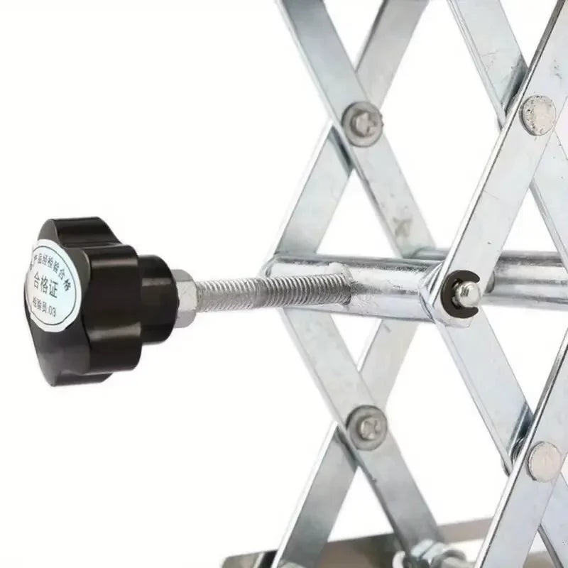 Adjustable Stainless Steel Lifting Table, Suitable for Woodworking and Carving - Durable Compact Design Manual Height Adjustment
