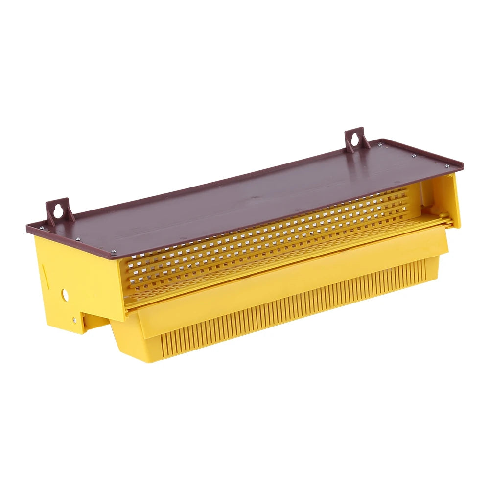 Beekeeping Tool Pollen Trap Pollen Collector Removable Yellow Plastic Pollen Trap With Ventilated Pollen Tray Beekeeping Tool