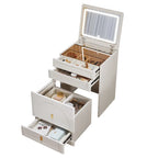Cream wind flip dresser bedroom simple modern small apartment 60cm Internet celebrity 50 bedside table integrated makeup table