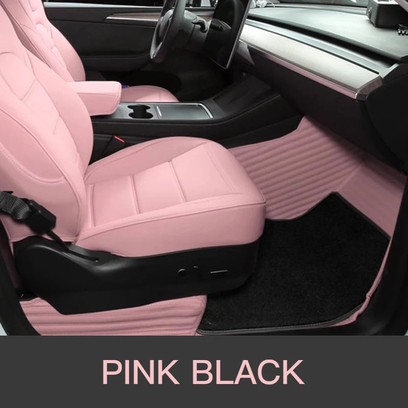 For Tesla New Model Y Juniper 2025 Custom Fit Car Accessories Floor Mat Interior ECO Material Leather Left Right Hand Drive