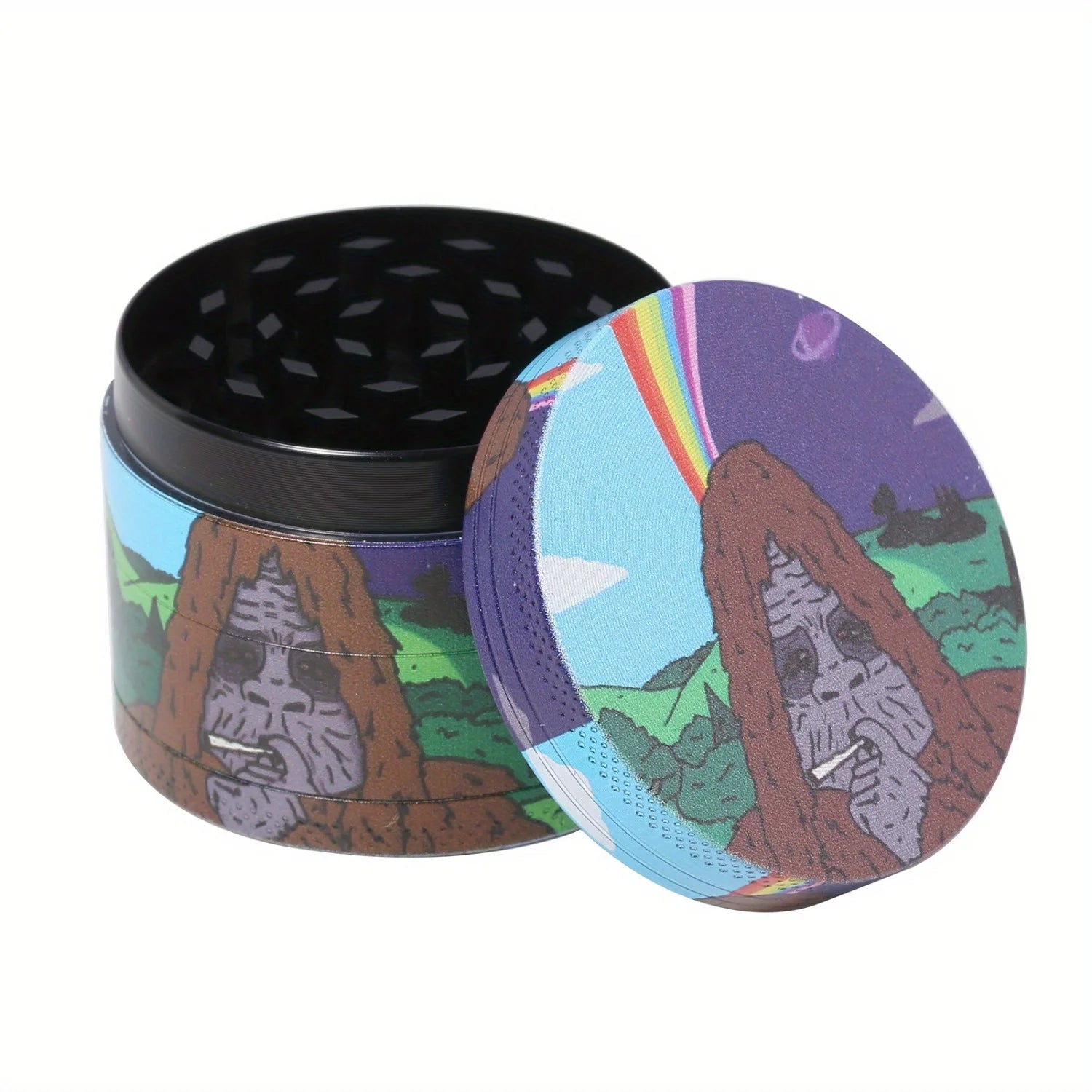 18 Pieces Gorilla Themed Portable Smoking Set, Stash Box Grinder Rolling Tray Machine Combo Easy To Carry