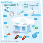 Sanrio Characters Blind Box Kuromi Cinnamoroll Hellokitty Mini Kitchenware Set Kawaii Happy Little Kitchen Figures Toy Gift