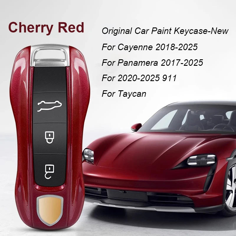Key Case For Porsche Panamera Spyder Carrera Macan Boxster Cayman Cayenne 911 970 981 991 Smart Remote Key Case Fob Covers Bag