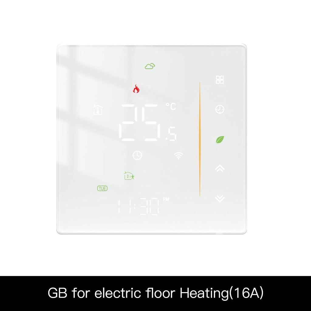 Moes Thermostat WiFi Wireless Room Temperature Controller of Water/Electric Floor Heating Gas Boiler Humidity Tuya Work Alexa