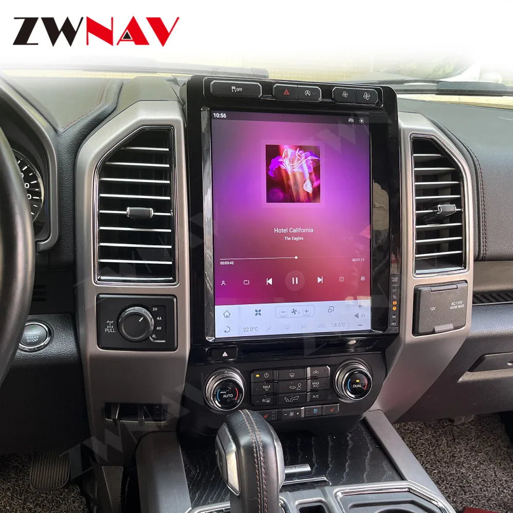 256GB Qualcomm Android Car Radio For Ford F150 Raptor F250 2015-2021 GPS Navigation Multimedia Player Tape Head Unit