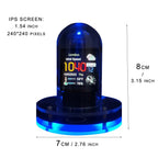 Nixie Tube Clock Smart Wifi Glow Diy Tube Clocks Cyberpunk Style Digital Table Clock Visual Display Changeable Automatic Update