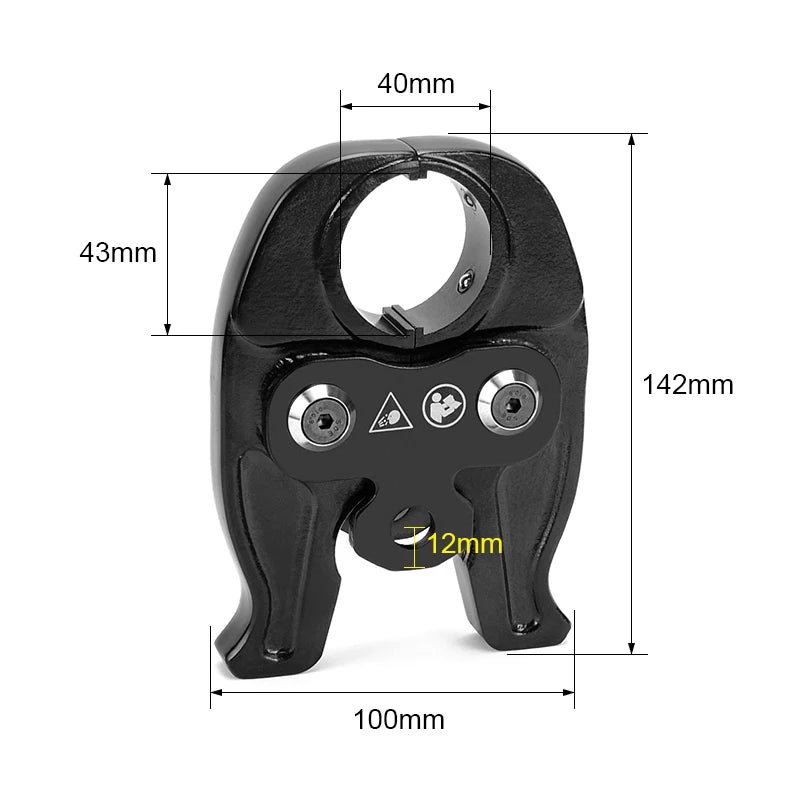 Hydraulic Pipe Crimping Tool HP-1332 Head Universal Jaws