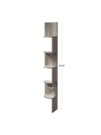 VASAGLE Corner Shelf Wall Mount, 5-Tier Floating Corner Bookshelf, Plant Shelf for Bedroom, Living Room, Bathroom, Home Office